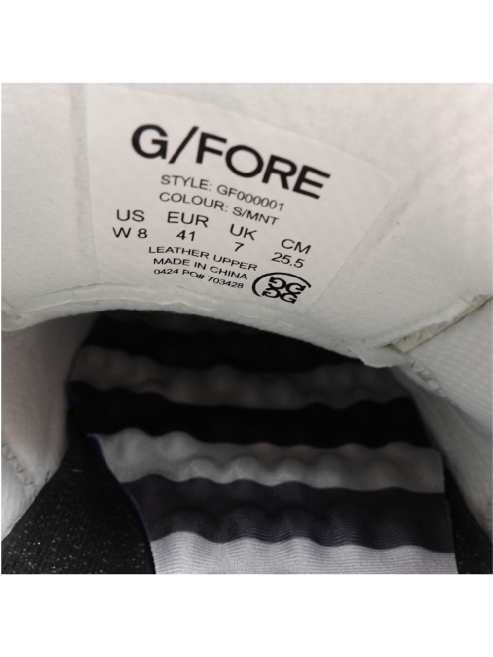 NEW G/FORE Gallivanter Pebble Leather Golf Shoes Snow - Picture 6 of 9